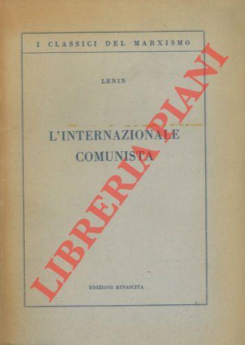 L' Internazionale Comunista - Lenin - copertina