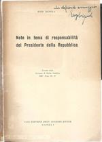 Note in tema di responsabilità del Presidente della Repubblica