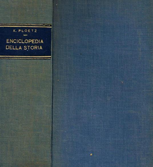 Enciclopedia della storia - Karl Ploetz - copertina