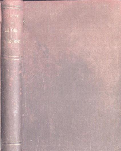 Le odi, il giorno. e altre poesie minori - Giuseppe Parini - copertina