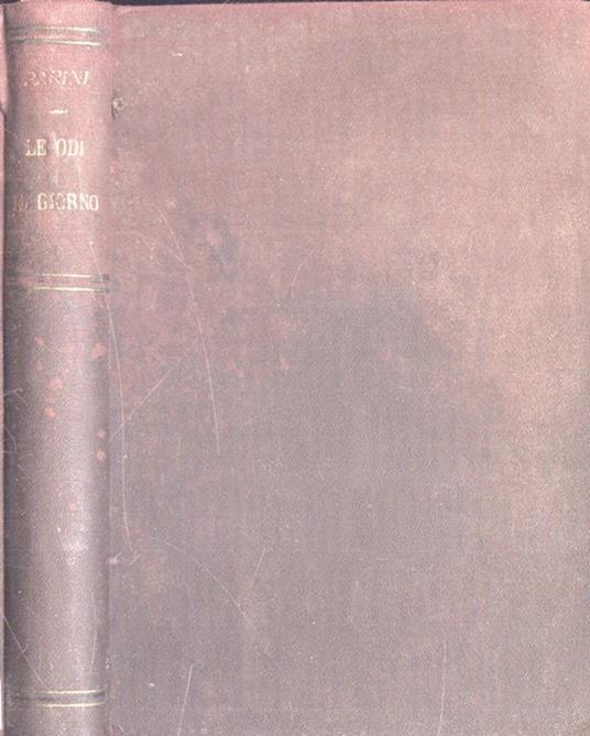 Le odi, il giorno. e altre poesie minori - Giuseppe Parini - copertina