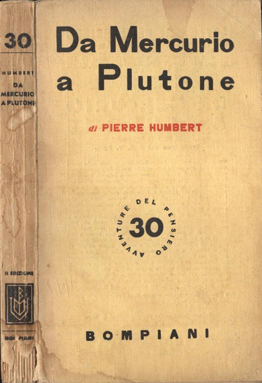 Da Mercurio a Plutone - Pierre Humbert - copertina