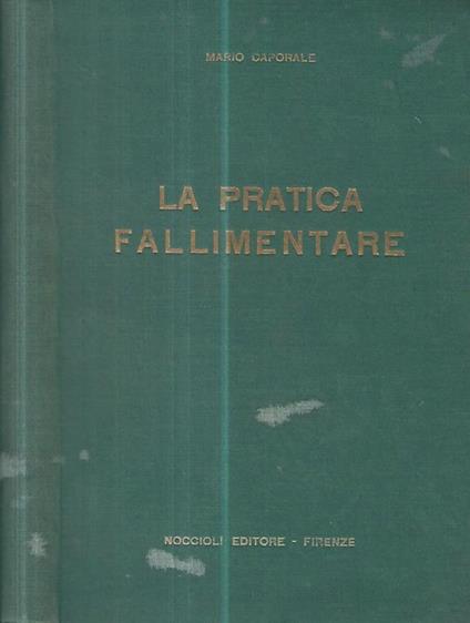 La pratica fallimentare - Mario Caporale - copertina
