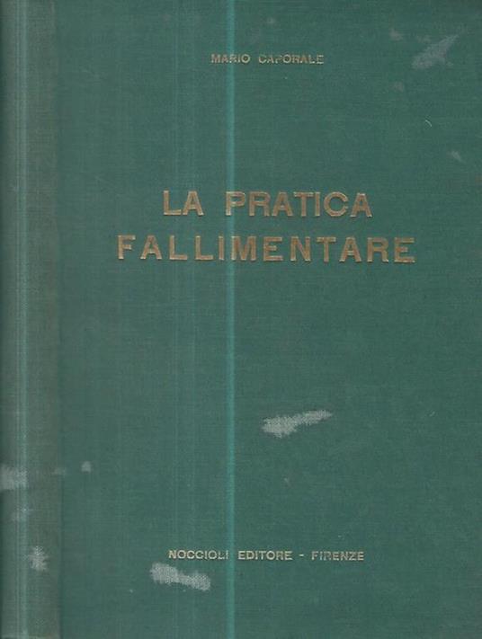 La pratica fallimentare - Mario Caporale - copertina