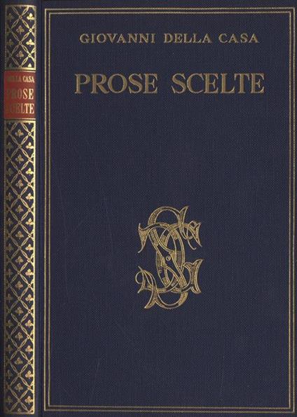 Prose scelte - Giovanni Della Casa - copertina