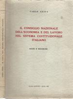 Il Consiglio Nazionale dell'economia e del lavoro nel sistema costituzionale italiano. Studi e ricerche