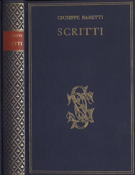 Scritti - Giuseppe Baretti - copertina