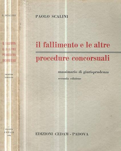 Il fallimento e le altre procedure concorsuali - Paolo Scalini - copertina