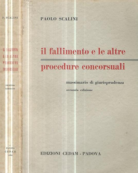 Il fallimento e le altre procedure concorsuali - Paolo Scalini - copertina