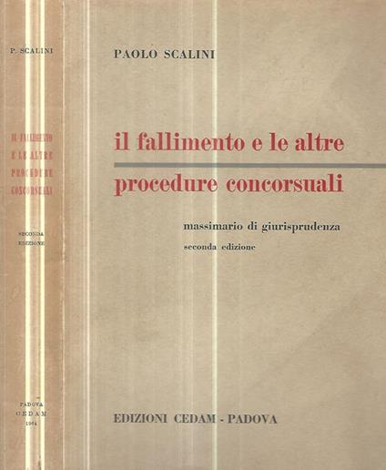 Il fallimento e le altre procedure concorsuali - Paolo Scalini - copertina