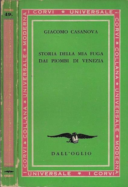 Storia della mia fuga dai Piombi di Venezia - Giacomo Casanova - copertina