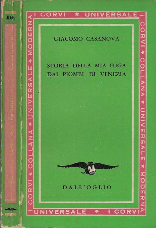 Storia della mia fuga dai Piombi di Venezia - Giacomo Casanova - copertina