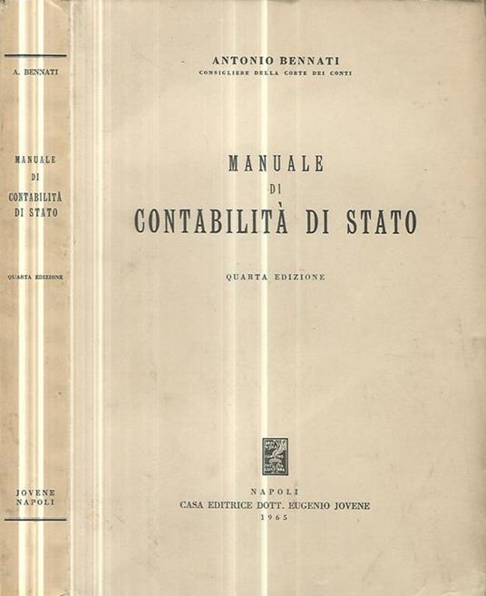 Manuale di contabilità di Stato - Antonio Bennati - copertina