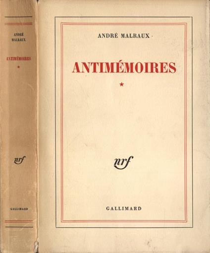 Antimèmoires - André Malraux - copertina