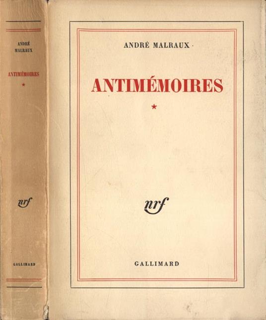 Antimèmoires - André Malraux - copertina