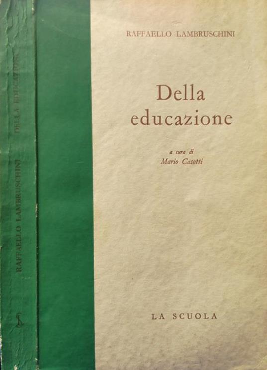 Della educazione - Raffaello Lambruschini - copertina