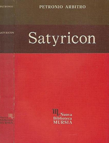 Satyricon - Arbitro Petronio - copertina