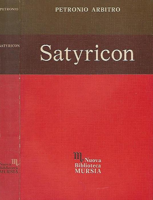 Satyricon - Arbitro Petronio - copertina