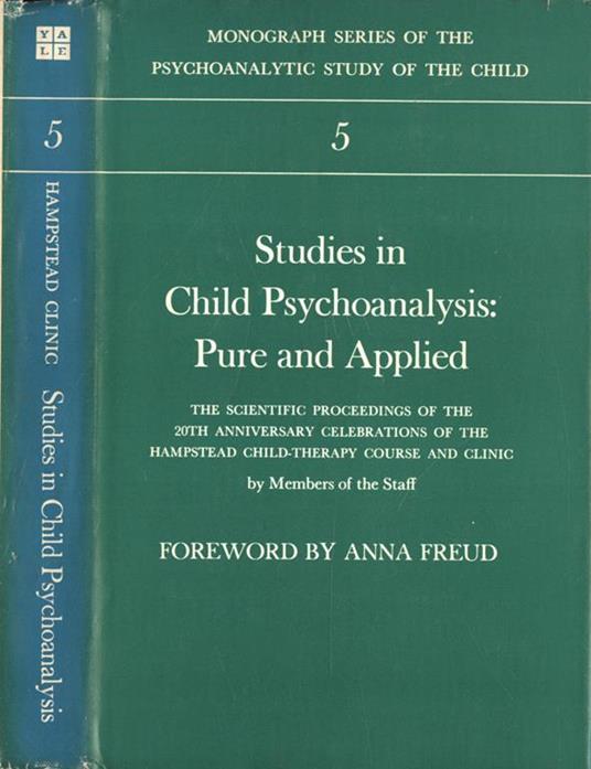 Studies in child psychoanalysis: pure and applied - copertina