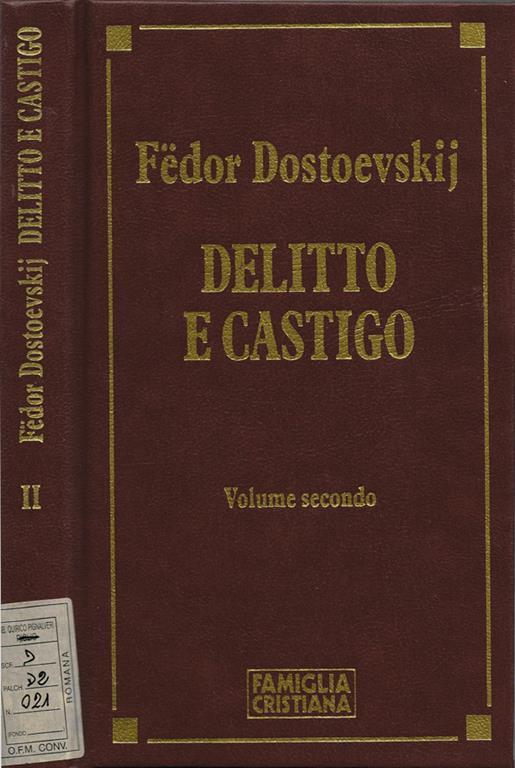 Delitto e castigo. Volume secondo - Fëdor Dostoevskij - copertina