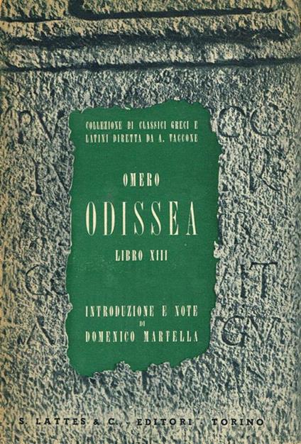Odissea. Libro XIII - Omero - copertina