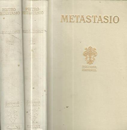 Melodrammi - Pietro Metastasio - copertina