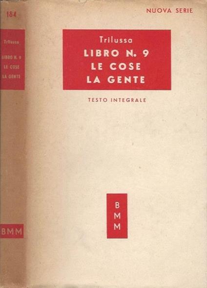 Libro n. 9 le cose la gente - Trilussa - copertina
