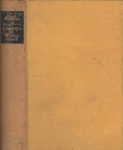 I peccati di Peyton Place - Grace Metalious - copertina