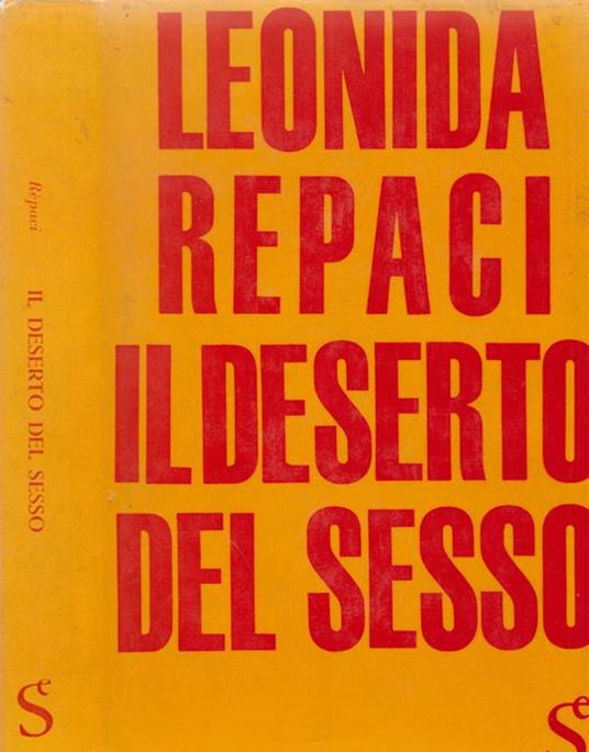 Il deserto del sesso - Leonilda Repaci - copertina