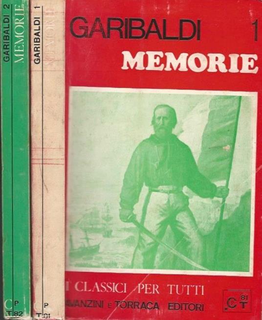 Memorie - Giuseppe Garibaldi - copertina