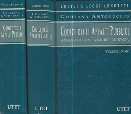 Codice degli appalti pubblici annotato con la giurisprudenza - Giuliana Antonuccio - copertina