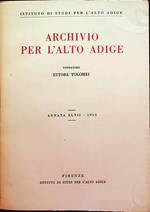 Archivio per l’Alto Adige: Annata XLVII - 1953
