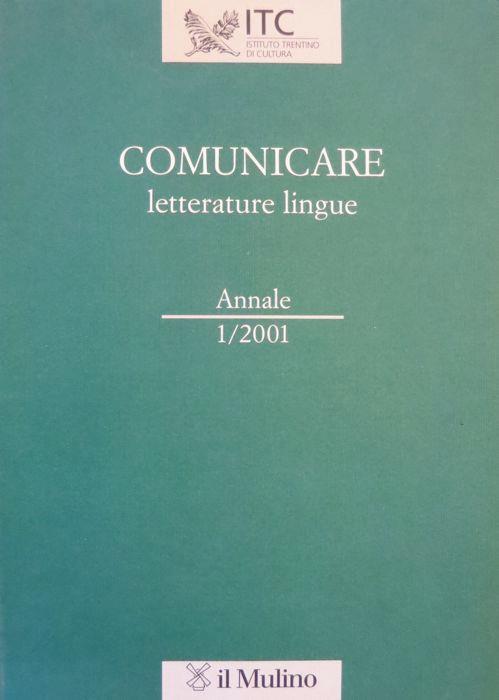 Comunicare letterature lingue (2005) - copertina