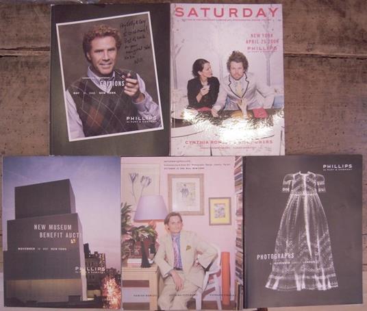 Lotto di n. 5 cataloghi d’asta della Casa d’asta Phillips - copertina