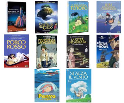 Hayao Miyazaki. Studio Ghibili 10 Film (10 DVD) di Hayao Miyazaki - DVD