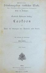 Laokoon oder Über die Grenzen der Malerei und Poesie. Mit Einleitung und anmerkungen verbehan von Karl Jauker. Graesers Schulausgaben klassischer Werke