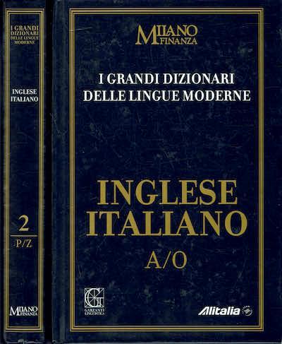 Dizionario Inglese italiano 2 vol - Libro Usato - Garzanti linguistica  -Milano Finanza - Alitalia 