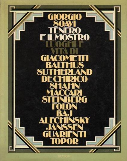 Tenero é il mostro - Giorgio Soavi - copertina