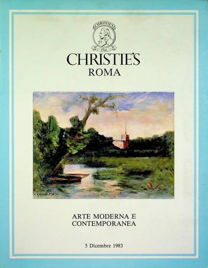 Arte moderna e contemporanea: lunedì 5 dicembre 1983: esposizione: sabato 3 e domenica 4 dicembre 1983 - copertina