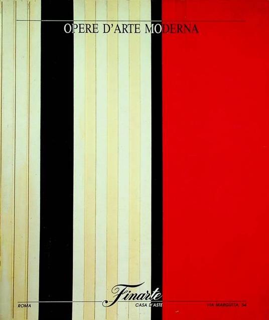 Opere d'arte moderna: asta 662: sessioni di vendita, Roma 15-16 novembre 1988 : esposizione, Roma dall'11 al 14 novembre 1988 - copertina