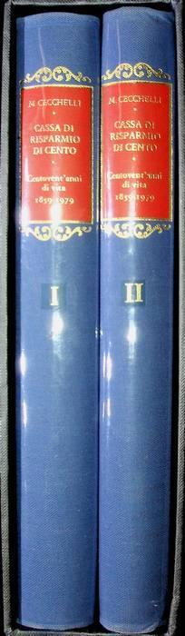Cassa di risparmio di Cento. Centovent'anni di vita: 1859-1979: notizie e documenti. - copertina