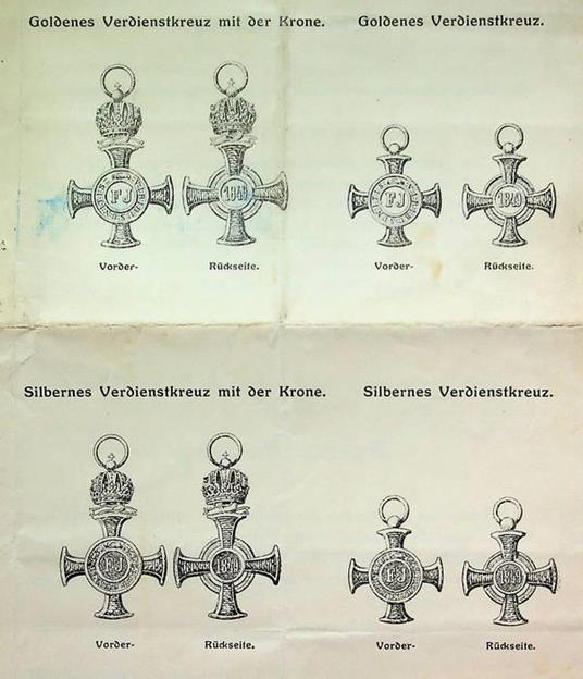 Statuten für das mit allerhöchster Entschließung vom 16. Februar 1850 gegründete Verdienstkreuz - copertina