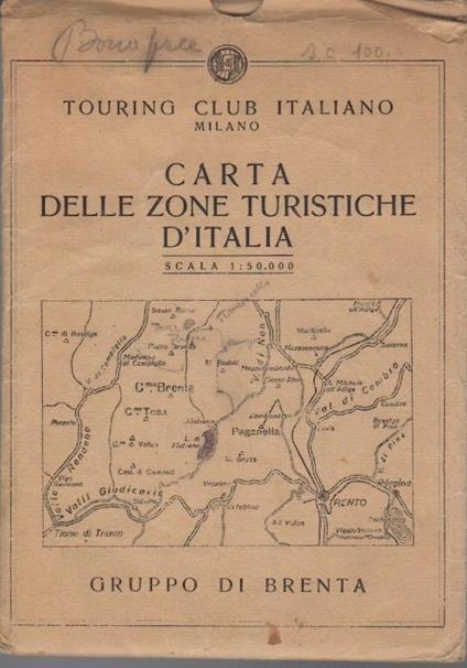 Carta delle zone turistiche d'Italia: Gruppo di Brenta - copertina