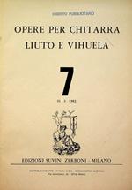Opere per chitarra liuto e vihuela. 7: 31.3.1982