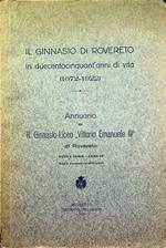 Il Ginnasio di Rovereto in duecentocinquant'anni di vita: (1672-1922)