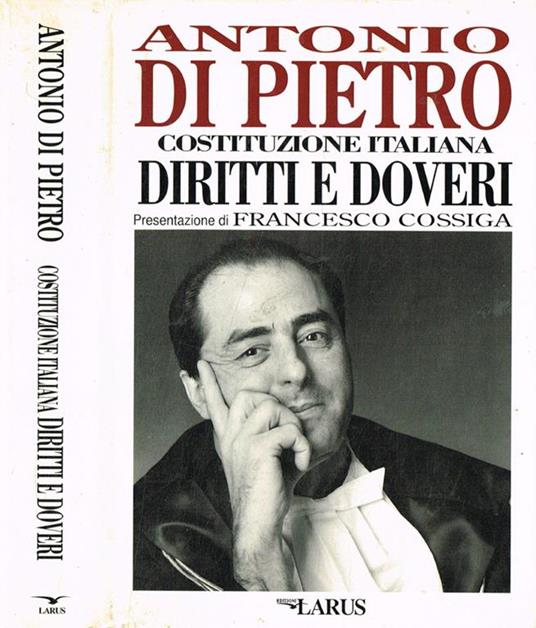 Costituzione italiana diritti e doveri - Antonio Di Pietro - copertina