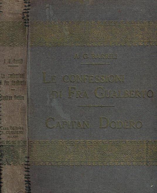 Le confessioni di Fra Gualberto. Capitan Dodéro - Anton G. Barrili - copertina
