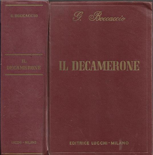 Il Decamerone - Giovanni Boccaccio - copertina