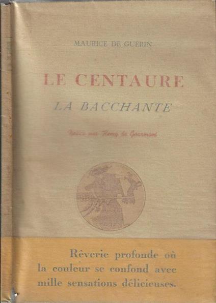 Le centaure La Bacchante - Maurice de Guérin - copertina