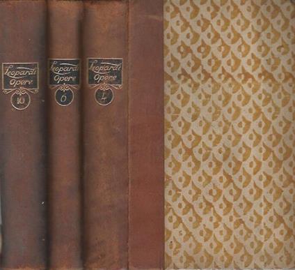 Opere - Giacomo Leopardi - copertina